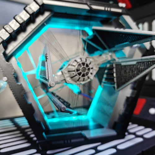 Star Wars Diorama Tensegrity TIE Fighter with LED Light