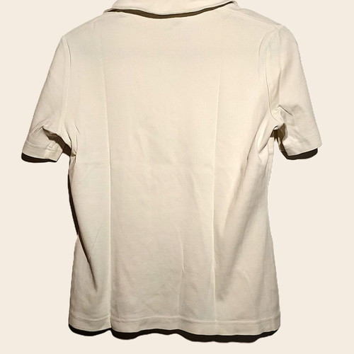 Gerry Weber women's polo used, short sleeve, size Medium, white