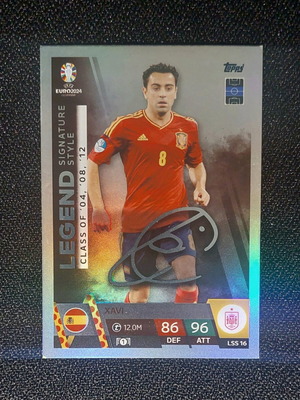 XAVI LSS16 Euro 2024 Topps Match Attax Legend Signature Style σαν καινούργιο