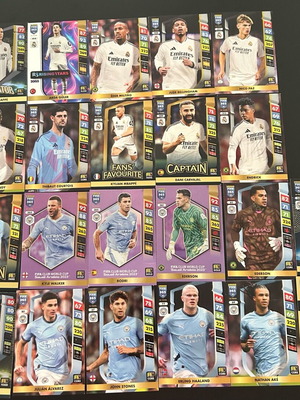 Football cards 2025 like new, Manchester City & Real Madrid