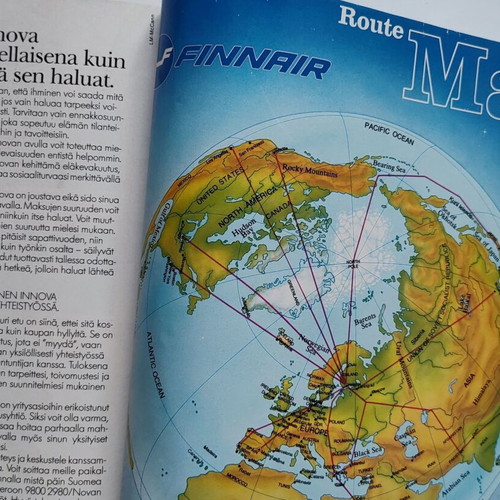 Bluewings περιοδικό Finnair 1989 μεταχειρισμένο