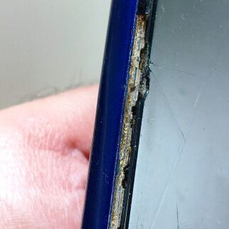 Motorola Moto G9 Play 64GB used, sapphire blue, cracked screen
