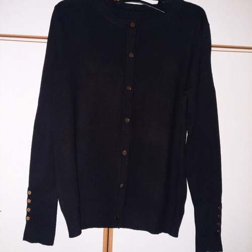 Cardigan thin black like new with gold buttons