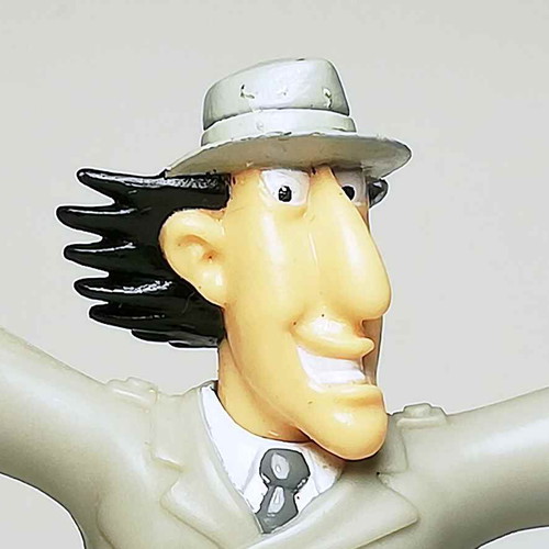 Inspector Gadget figure used, plastic toy