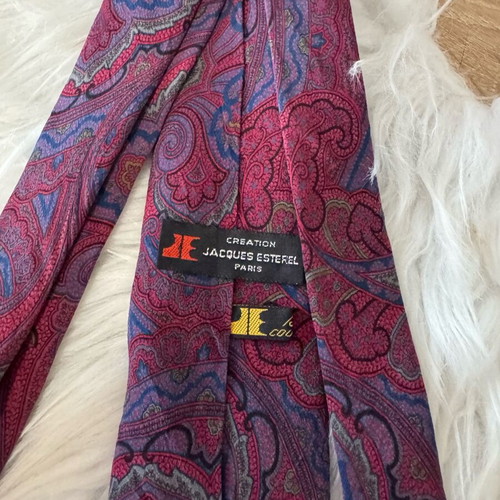 Jacques Esterel silk tie like new, multicolored