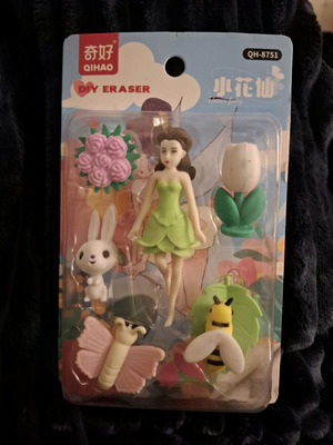 Fairy and Animals eraser set with box