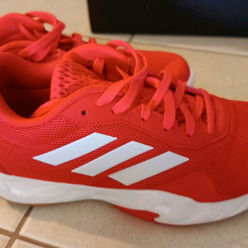 Adidas sports shoes size 42 new red