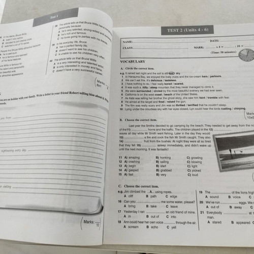 Enterprise 3 Pre-Intermediate Test Books and Audio Cassettes set like new