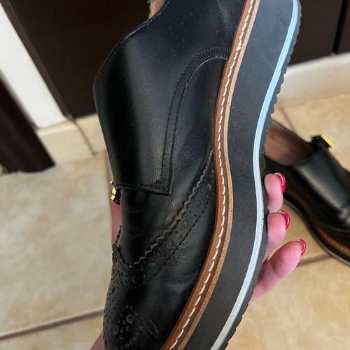 Classico black leather Oxford women's shoes size 38