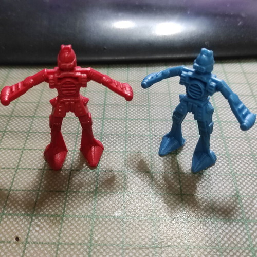 Mini Arco Rogun Robots 80s vintage, like new, set of 2