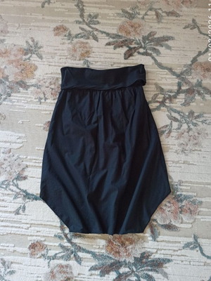 Sisley cotton skirt black medium like new, salvari style