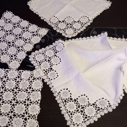 Handmade set of 6 table linens like new