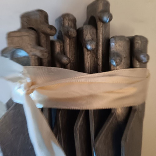 Camping stainless steel pegs like new, pack of 8