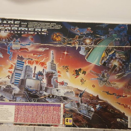 Transformers G1 Galvatron figure used, boxed, missing weapon
