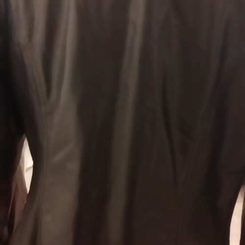 Men's leather jacket used, black, vintage style
