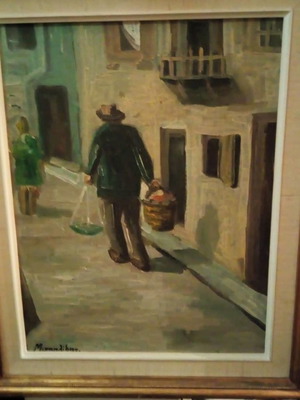 Oil painting S. Michailidis old painting in excellent condition 50x60