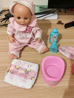 Baby and care set used with wear