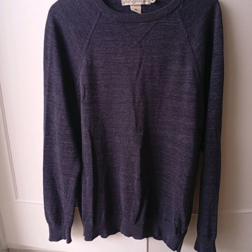 H&M knitted men's sweater dark blue like new, size S