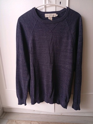 H&M knitted men's sweater dark blue like new, size S
