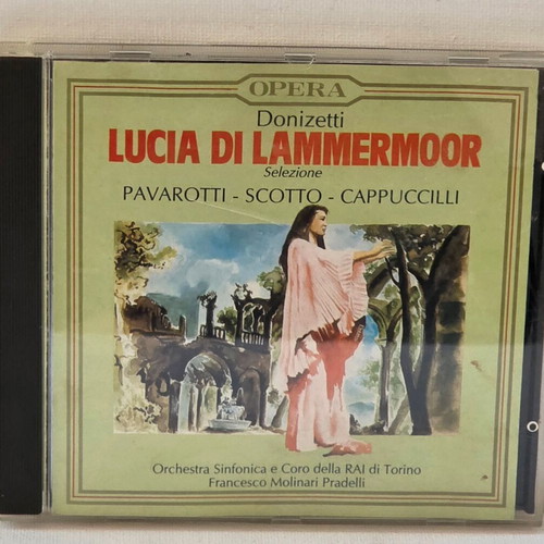 Lucia Di Lammermoor CD used, Donizetti opera with Pavarotti