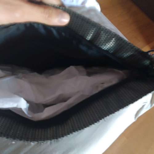 Handbag new handmade with decorative sequins black and gray