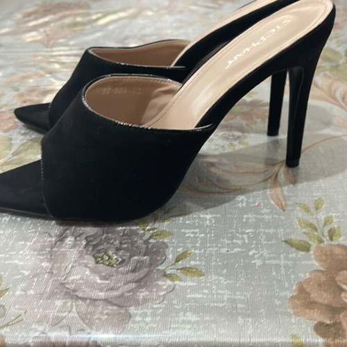 Open-toe heels Stephan Shoes new, size 38, black