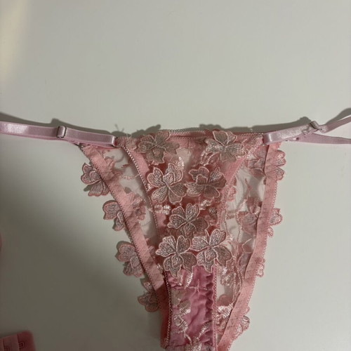Lingerie large pink lace new