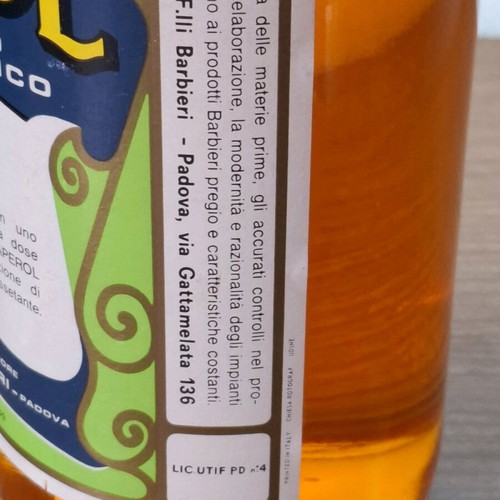 Barbieri Aperol used, 1950s, 11%, 100cl