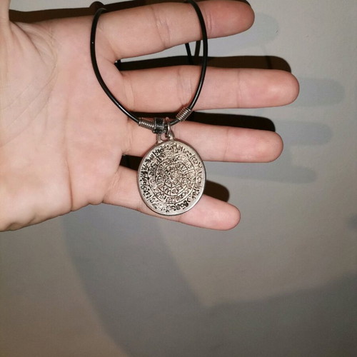 Phaistos Disc pendant new, gray