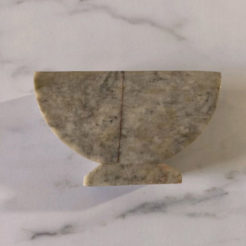 Marble coasters used with elephant painting from India
