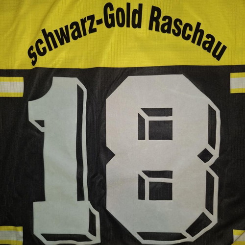 JAKO Schwarz-Gold Raschau retro football shirt like new