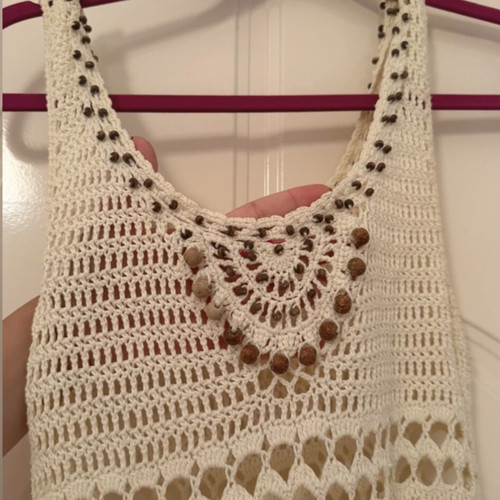 Bsb knitted dress used, beige, size S