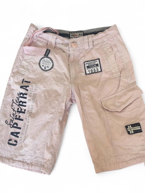 Geographical Norway Monte Carlo cargo shorts, men's size M, pink cotton