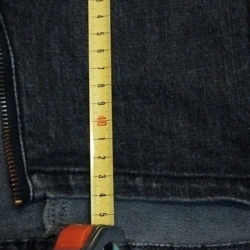Black denim skirt with studs like new