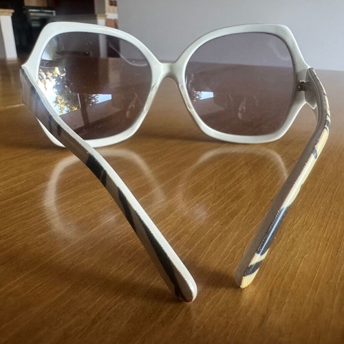Betty Grable Oversized Zebra Sunglasses made in Italy like new