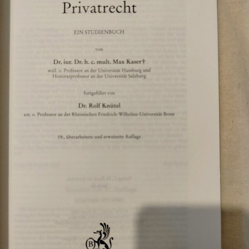 Römisches Privatrecht Beck 2008 like new, excellent