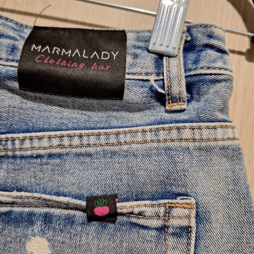 Marmalady high-waisted distressed denim shorts size S like new