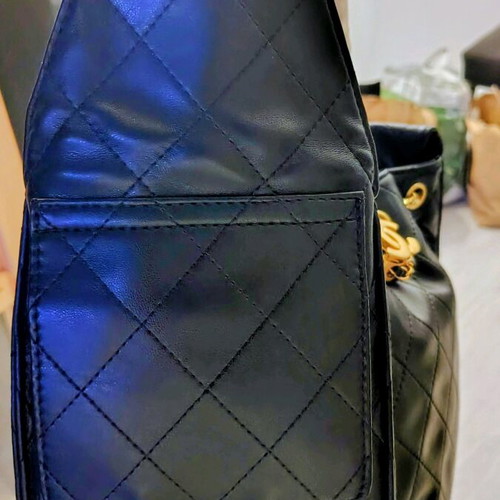 Chanel Caviar Shoulder Bag New Genuine Leather With Case