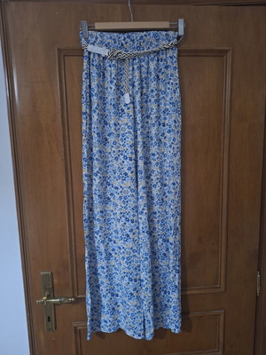 Women's floral palazzo pants one size new