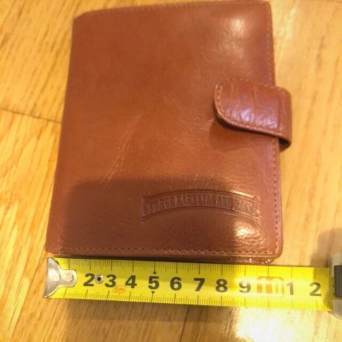 Karelias promotional wallet brown color like new, leather
