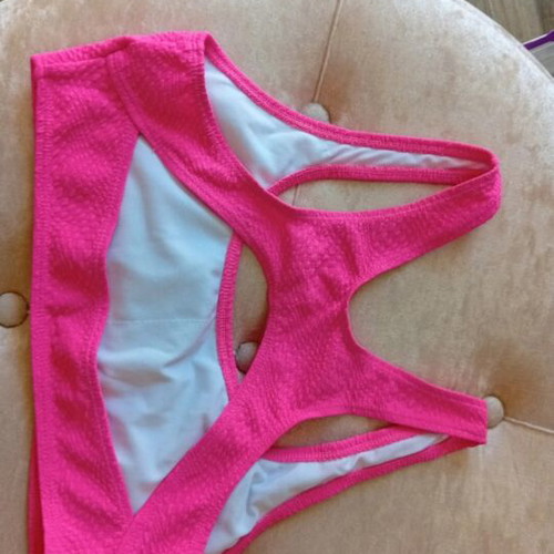 Swimwear bustier new, pink, size medium