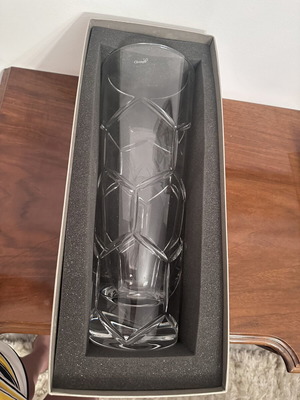 Christofle crystal vase 40 cm new with box