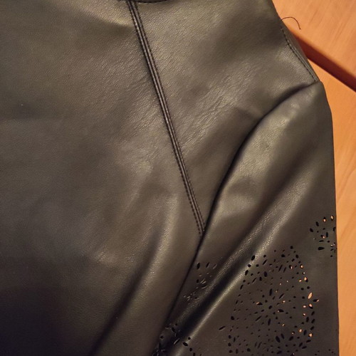 Zara dress new, black leatherette with cutout design