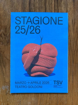 Preview booklet Teatro Goldoni Venice καινούργιο, σεζόν 2026