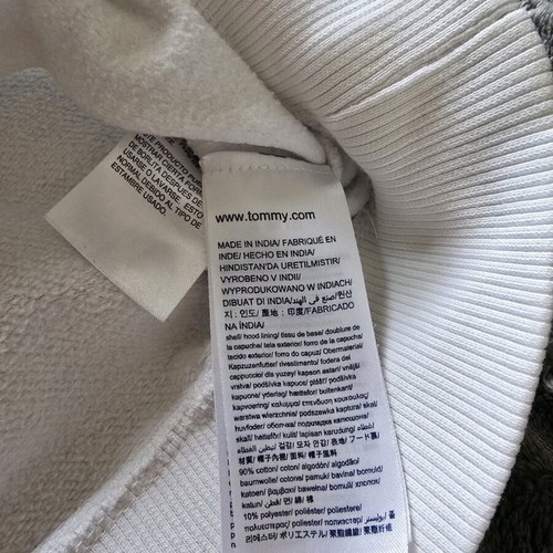 Tommy Jeans Hoodie white Medium like new, relaxed fit