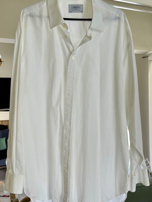 Charles Tyrwhitt White Dress Shirt used, Jermyn Street London, XXL/3XL