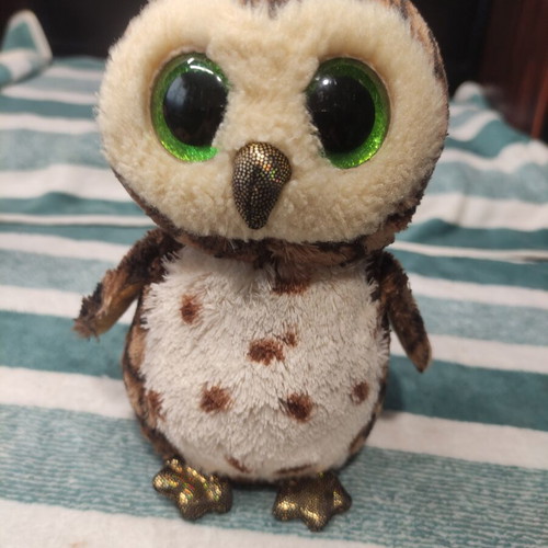Beanie Boos Ty Plush Owl 15cm like new