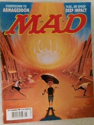 American satirical Mad magazines used, pack of 3