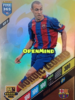 Henrik Larsson Nordic Legend FIFA 365 2024 Andrenalyn XL card new