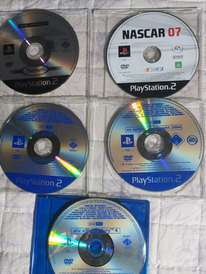 Sony PlayStation 2 game collection used, 5 racing and sports titles